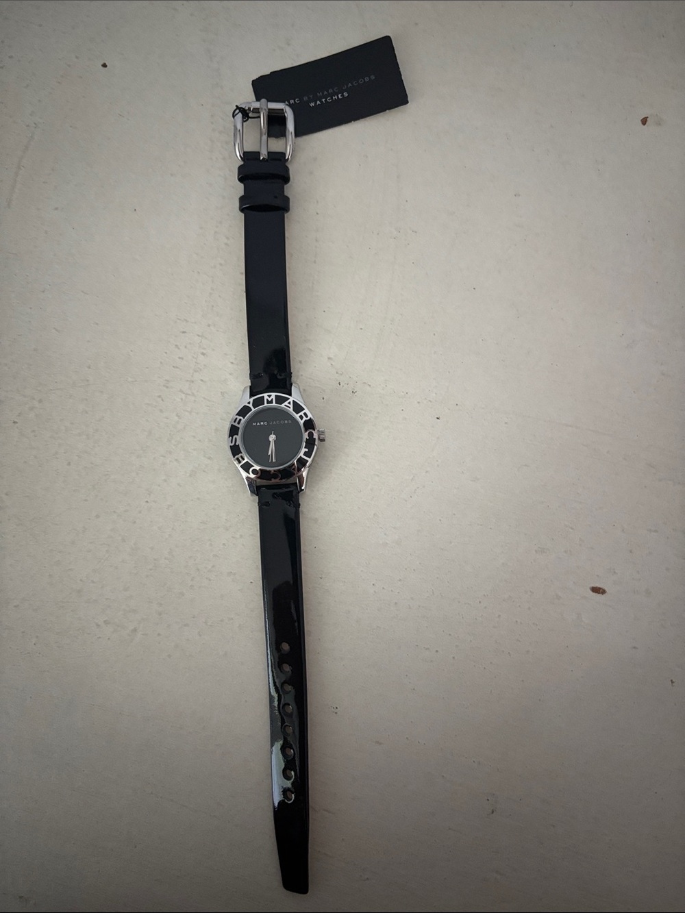 Black Patent Leather women’s Watch-Style Strap Bag Accessory